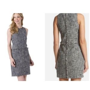 Michael Kors Black and White Sheath Mini Dress
